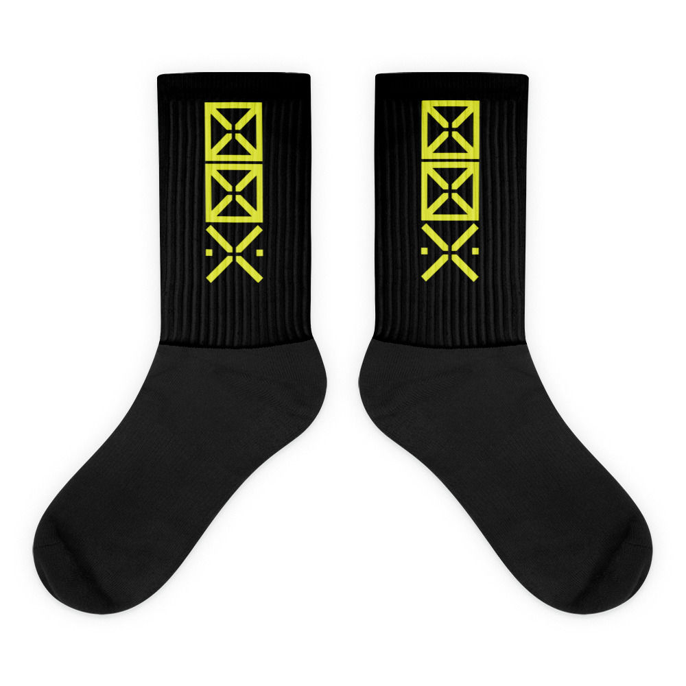 Cyber Socks Fluo Green