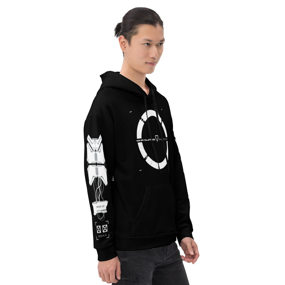 Miniatura: Cyber Samurai Unisex Hoodie