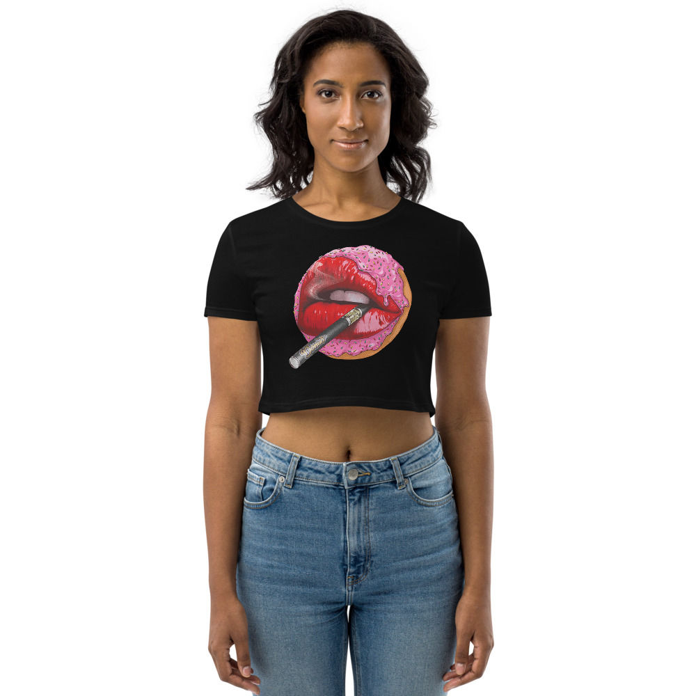Vape Donuts Organic Crop Top