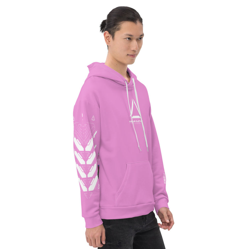 Miniatura: Zero2 pink Unisex Hoodie