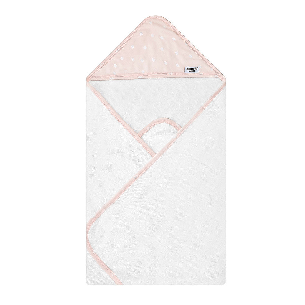 Thumbnail: IT5456 Bamboo Woven Hooded Baby Towel Gift Set (2pcs)