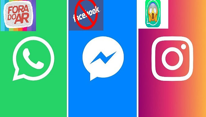 Whatsapp, Facebook e Instagram fora do ar.