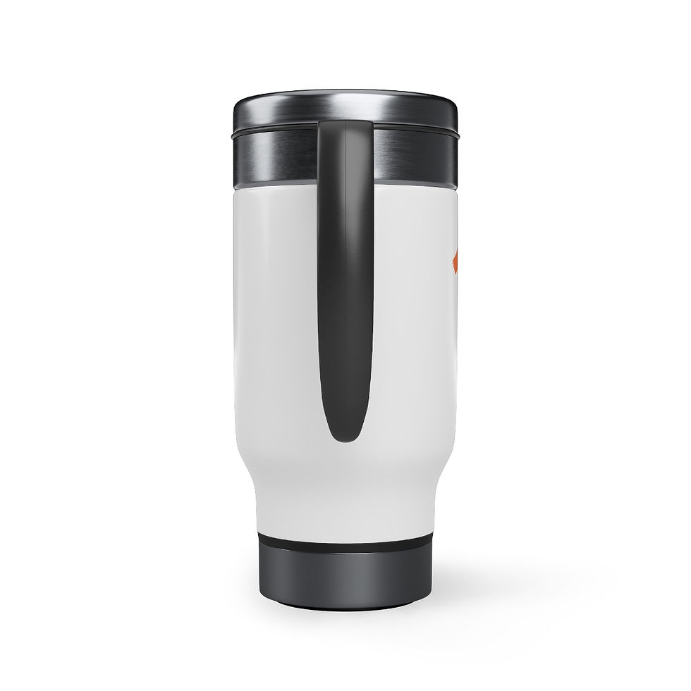 Thumbnail: Stainless Steel Travel Mug with Handle, 14oz