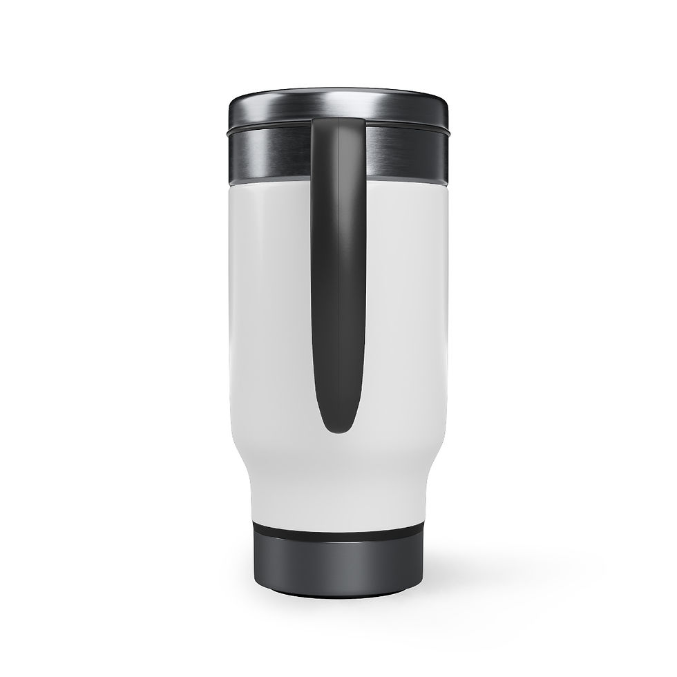 Thumbnail: Stainless Steel Travel Mug with Handle, 14oz