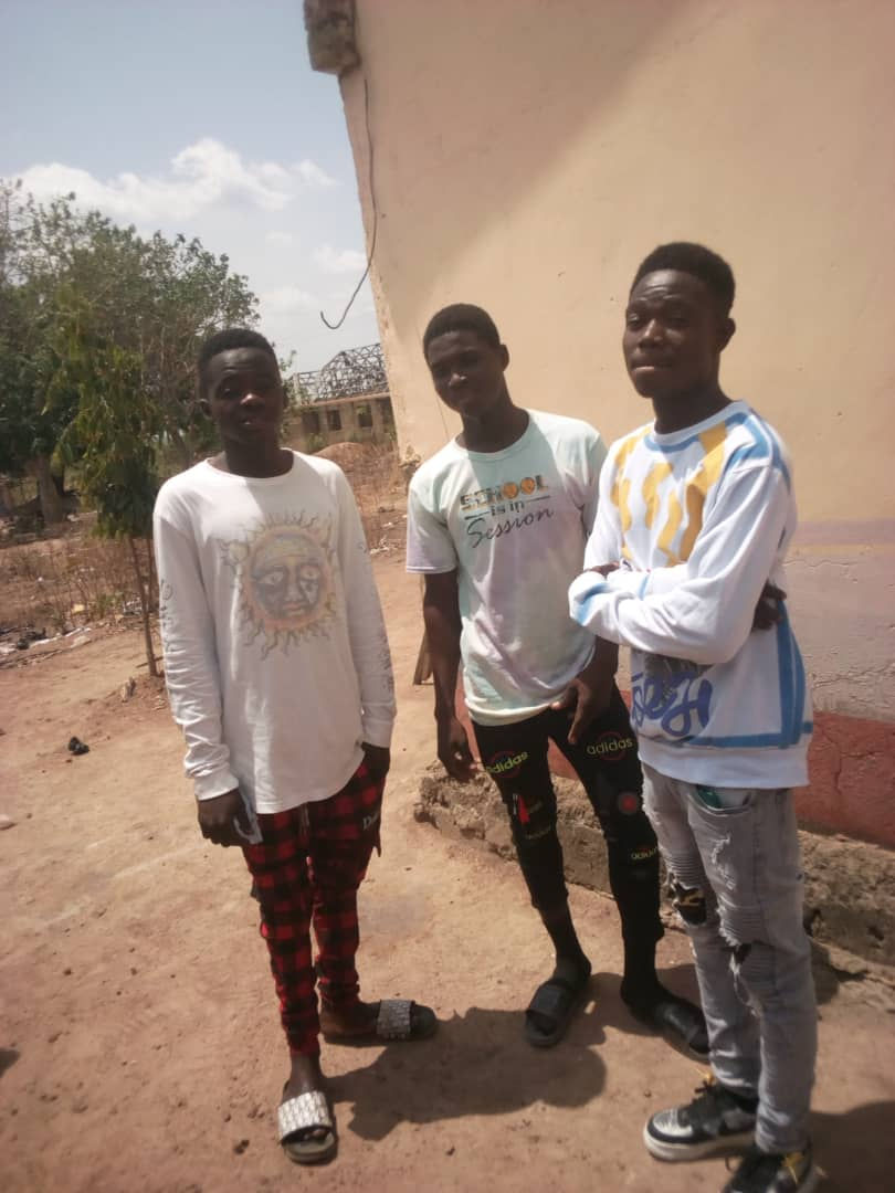 David (on the right) stands with two of his colleague. David's new life as a follower of Jesus inspired change in those around him.
