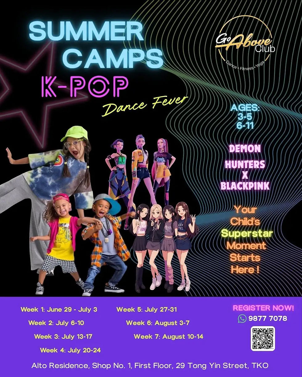 Go Above Club Summer Camp 2026 K-Pop Demon Hunters Dance TKO