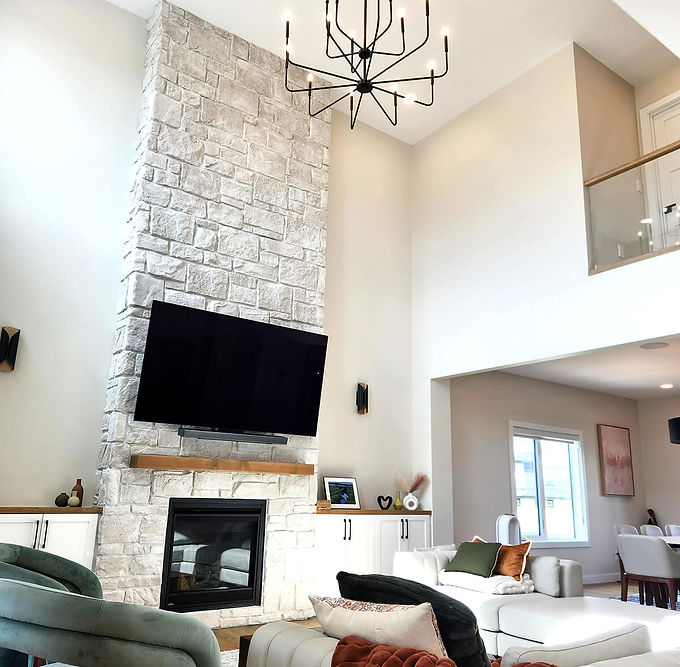 Custom Home Build Grand Room Parkland County L5 Developments