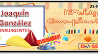 ¡FELIZ CUMPLEAÑOS JOAQUÍN!
