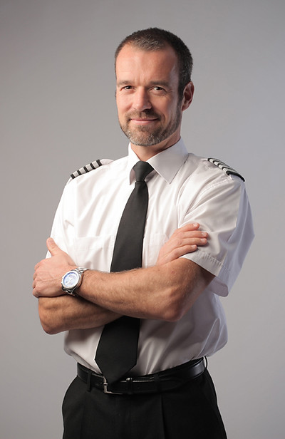 Airplane Pilot Portrait