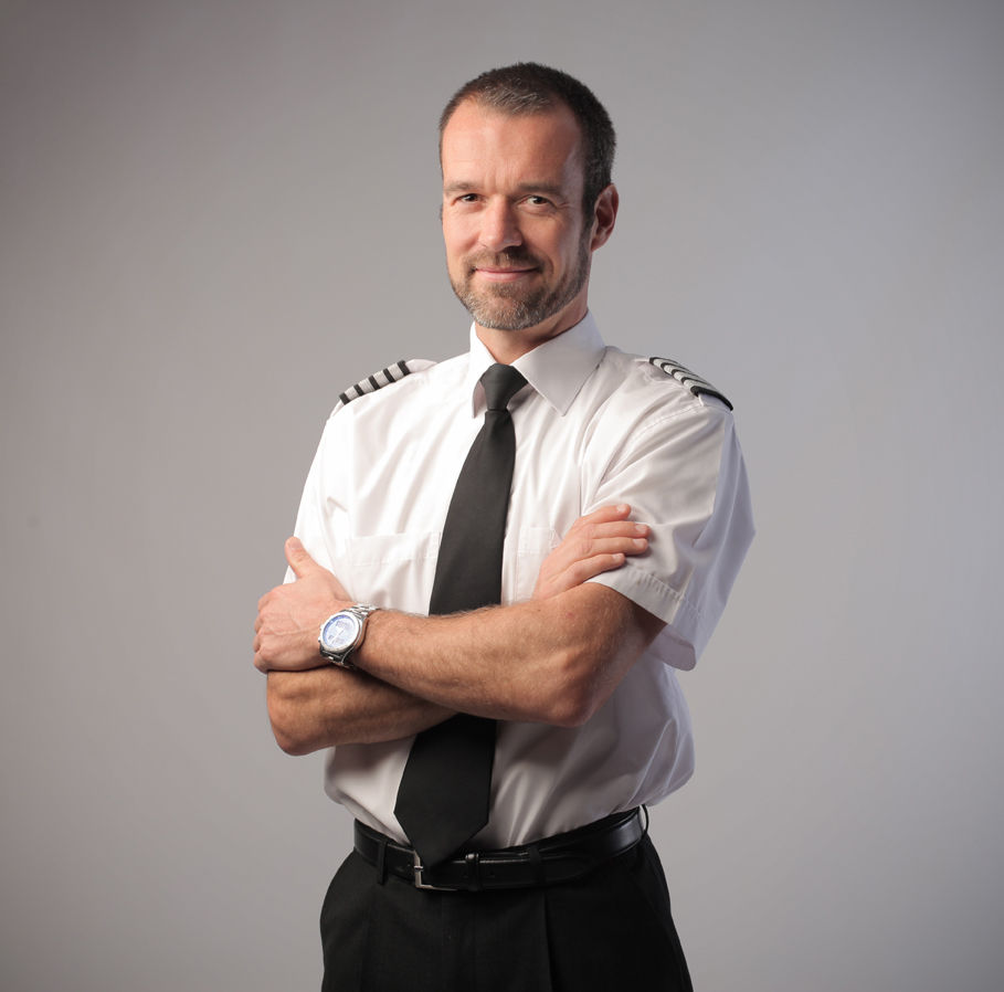 Piloto uniformizado