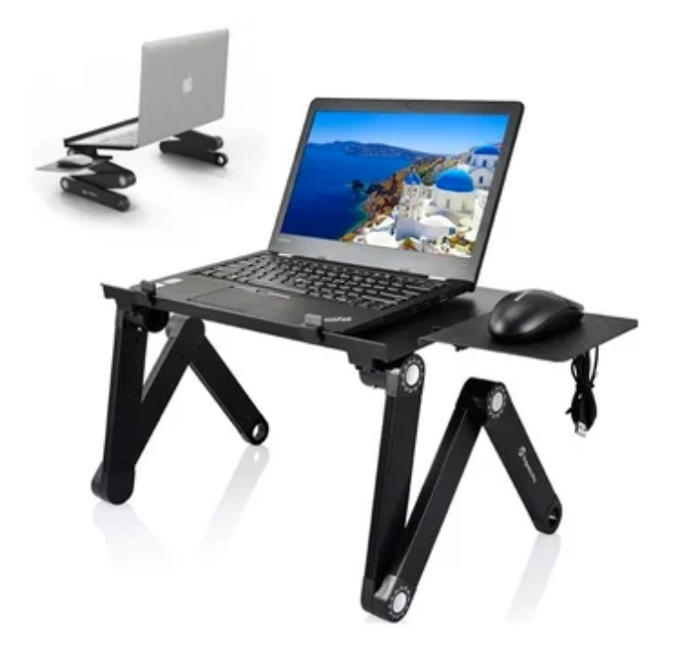 Mesa Graduable Para Laptop de Metal con 02 ventiladores