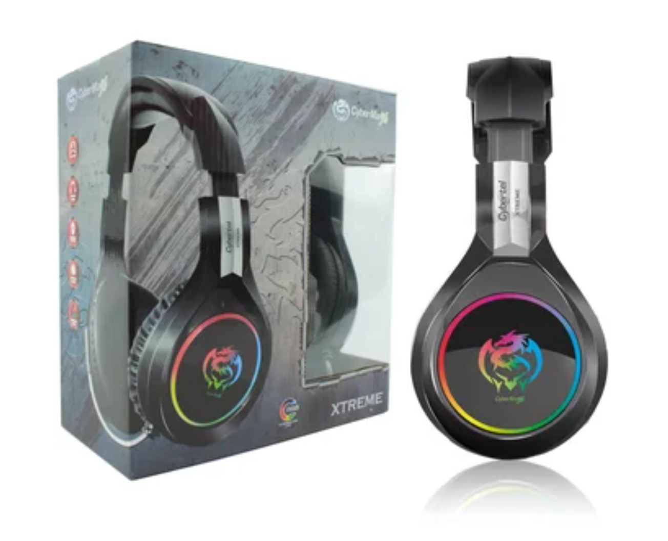 AURICULAR C/MICRO CYBERTEL RGB GAMER XTREME CYB HG502