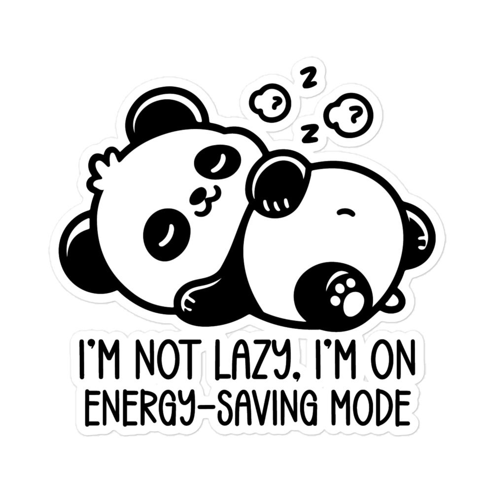 Energy Saving Mode Bubble-Free Stickers