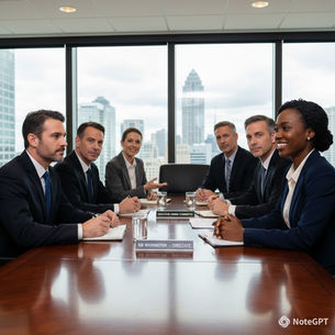 Black woman being interviewed