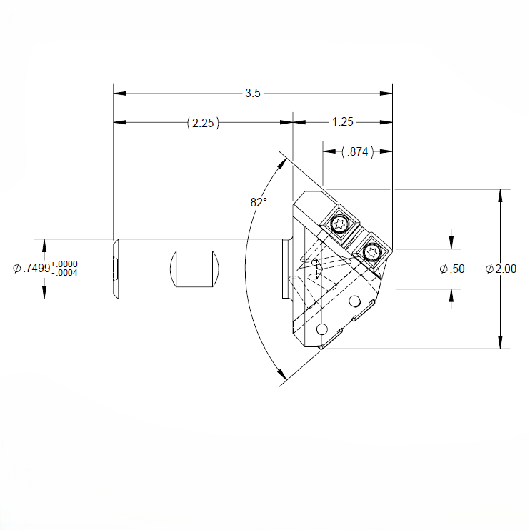 Thumbnail: ICS82-200 · 82° Positive Rake Countersink
