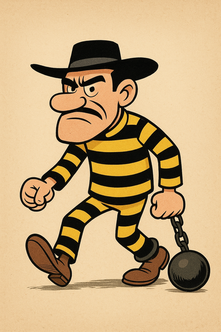 UN INNOCENT DERRIERE LES BARREAUX