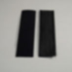 two black velcro strips