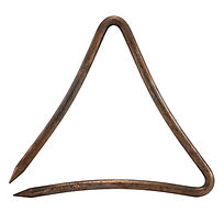 7 inch arch bronze triangle