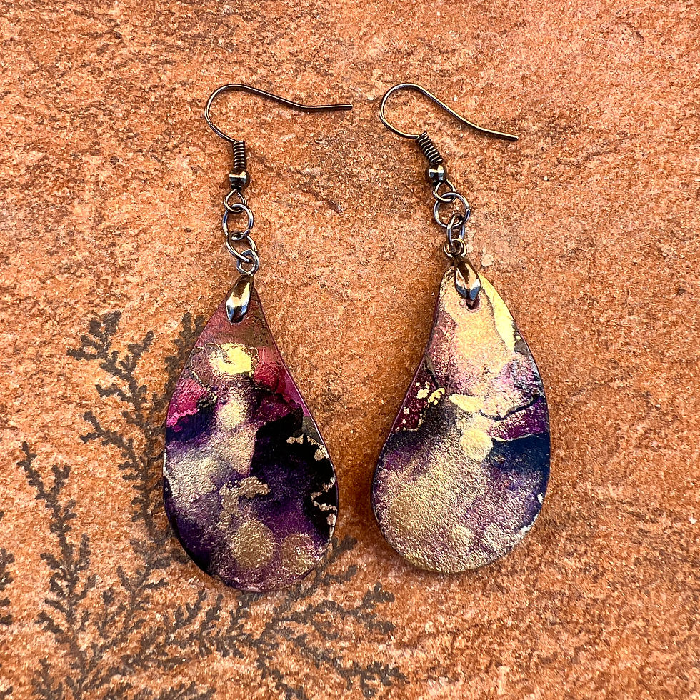 Astral Purple XtraGold Earrings
