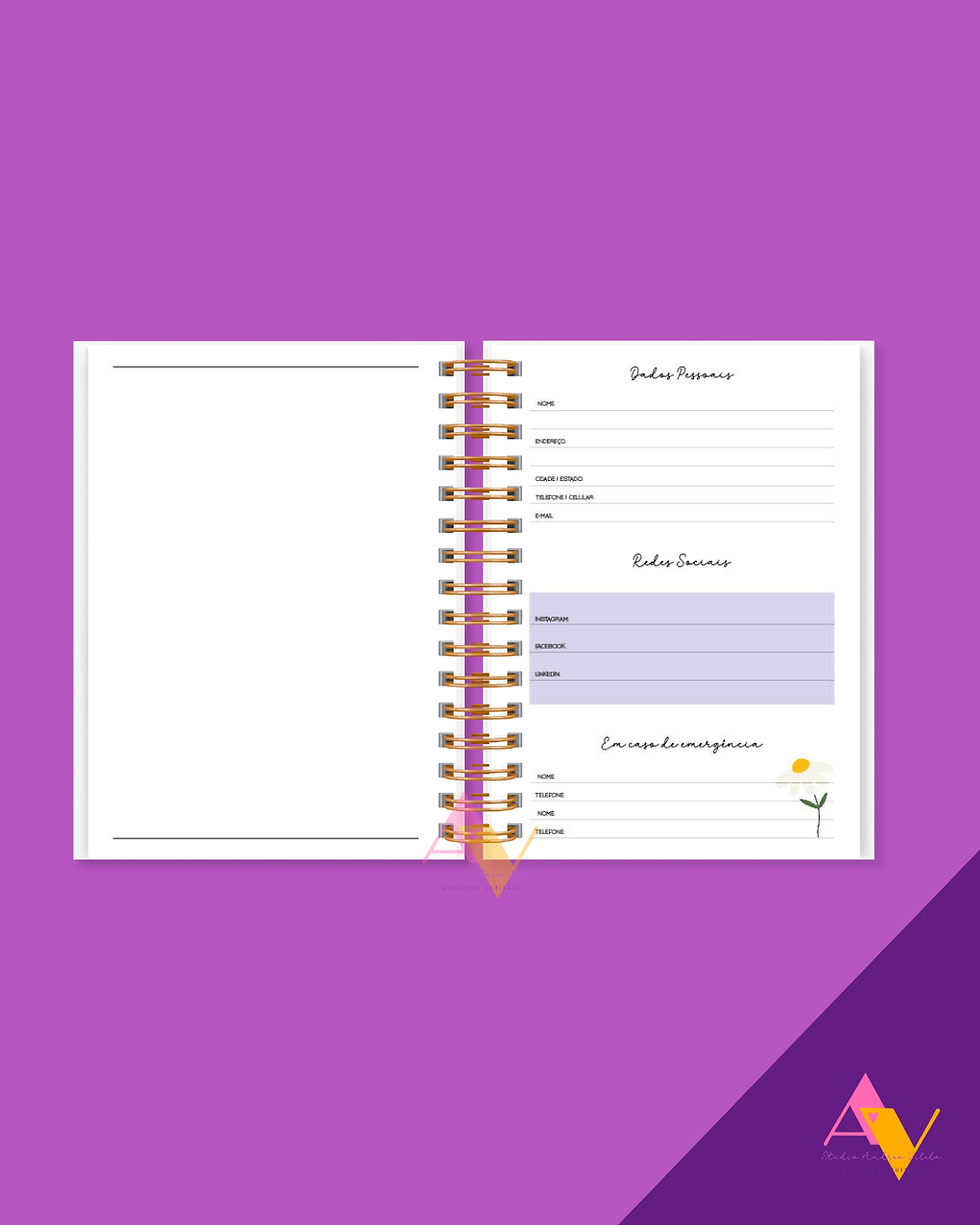 Miniatura: COMBO Agenda Margarida 2026 A5 1 e 2DPP