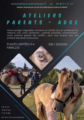 Fin de la saison 2022 des ateliers parents / Ados