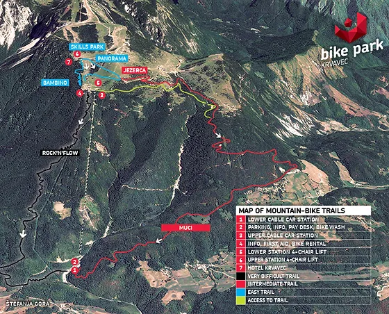 trail bike at bike park