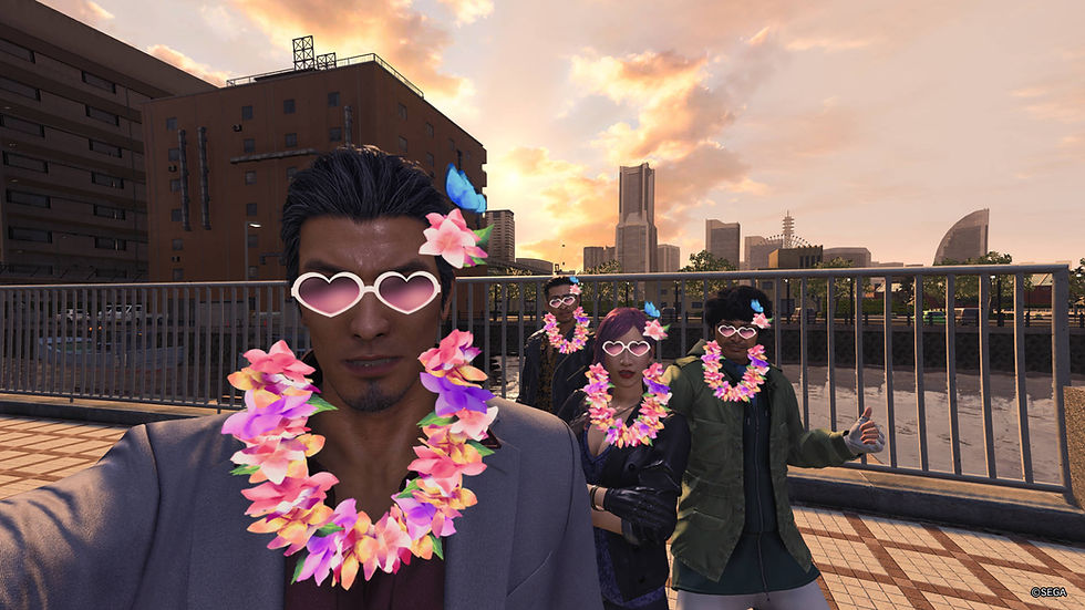 I remembered to take a screenshot of (my) Team Kiryu! 💜