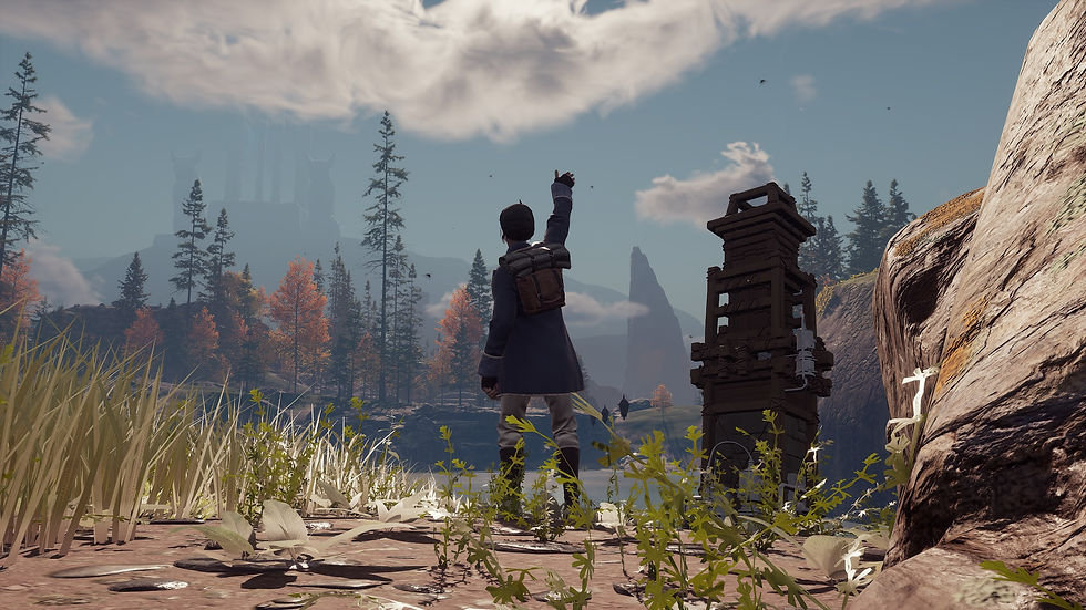 Goodbye, Abeyance realm! You can still see the row of glitched lamps floating next to my character's right knee. đ¤Ł