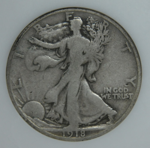 1918-D VG-10 BREEN-5139 walking half dollar | Brockfamilyholding