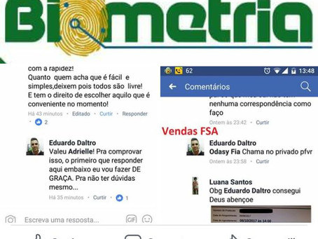 Agendamento de biometria no TRE é vendido a R$ 10 e R$ 15 pelo Facebook