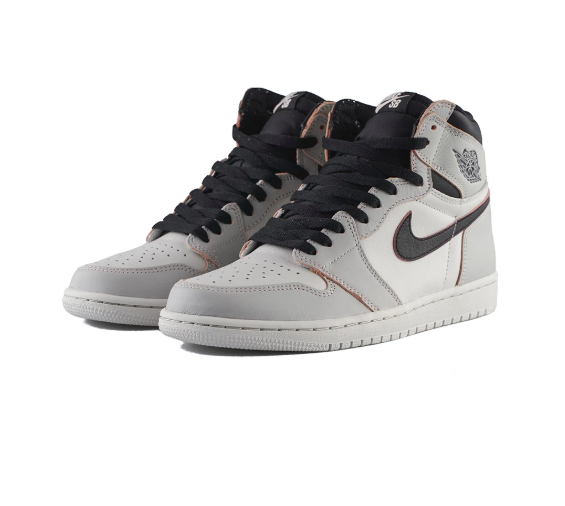AIR JORDAN 1 HIGH OG (LIGHT BONE BLACK -CRIMSON TINT