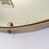 Miniature : Elegant Brass Mirror, circa 1960, Italy.