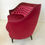 Miniature : Two-seats Dark Crimson Sofa, circa 1940, Italy.