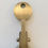 Miniature : Elegant Brass Mirror, circa 1960, Italy.