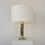 Miniature : Luciano Frigerio Bronze and Brass Lamp, circa 1970, Italy.