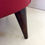 Miniature : Two-seats Dark Crimson Sofa, circa 1940, Italy.