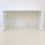 Miniature : Elegant white lacquered metal console/desk, circa 1980, France.
