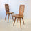 Miniature : Set of 4 Oak Chairs, circa 1950, France.