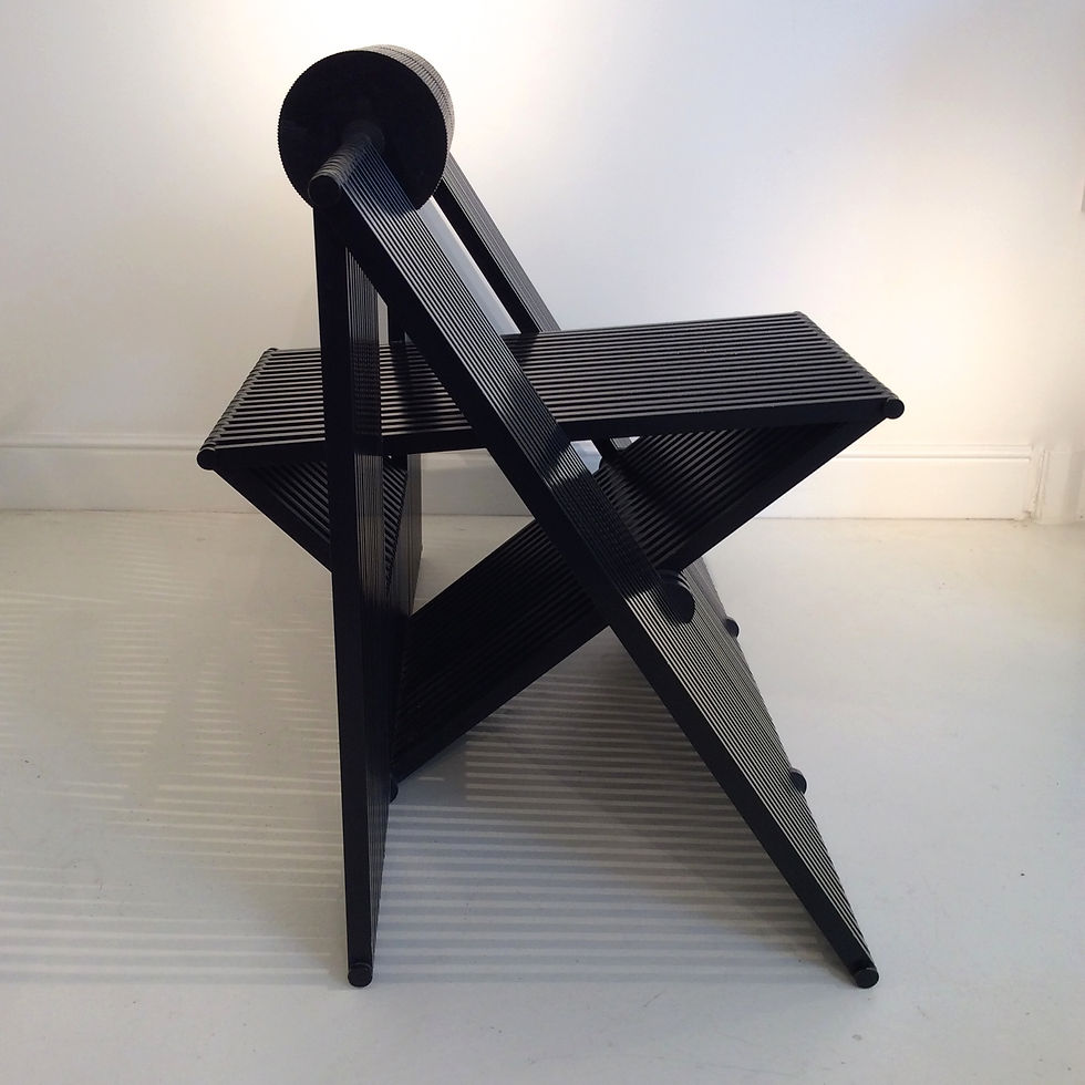 Miniature : Sculptural "Quarta" Chair by Mario Botta for Alias, 1984, Italy