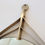Miniature : Elegant Brass Mirror, circa 1960, Italy.