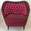 Miniature : Pair Of Dark Crimson Armchairs, circa 1940, Italy.