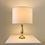 Miniature : Raoul Scarpa Bronze Table Lamp, circa 1950, France.