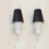Miniature : Black and White Pair of Sconces, circa 1950, France.