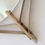 Miniature : Elegant Brass Mirror, circa 1960, Italy.