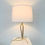 Miniature : Mid-Century Tripod Brass Table Lamp, circa 1950, Italy.
