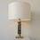 Miniature : Luciano Frigerio Bronze and Brass Lamp, circa 1970, Italy.
