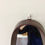 Miniature : Mid-century Free Form Wood Mirror, circa 1950, Italy.