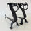 Miniature : Pair of Wrought Iron Dogs Andirons, circa 1940, France.