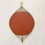 Miniature : Elegant Brass Mirror, circa 1960, Italy.