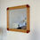 Miniature : Large Bamboo and  Leather Wall Mirror, circa 1970, Italy.